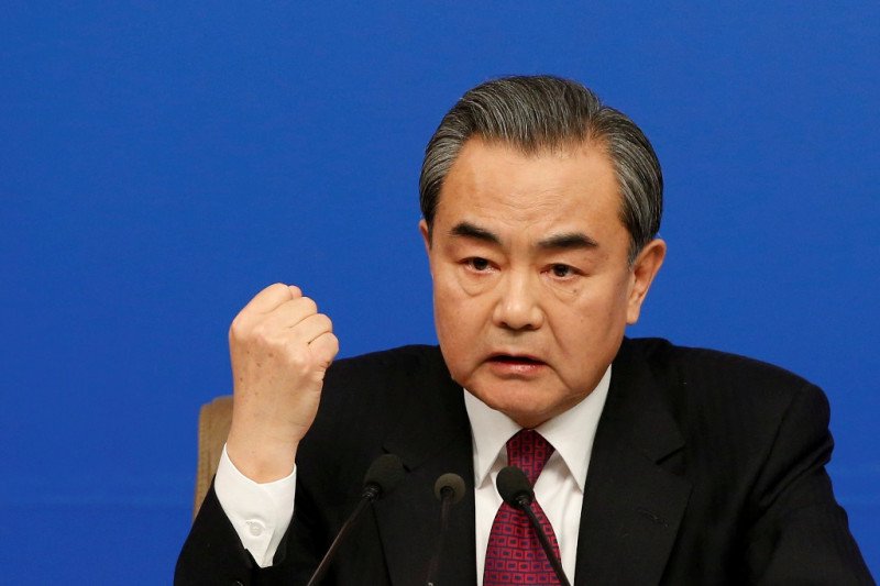 中國外交部長王毅。   圖：達志影像/路透社（資料照）