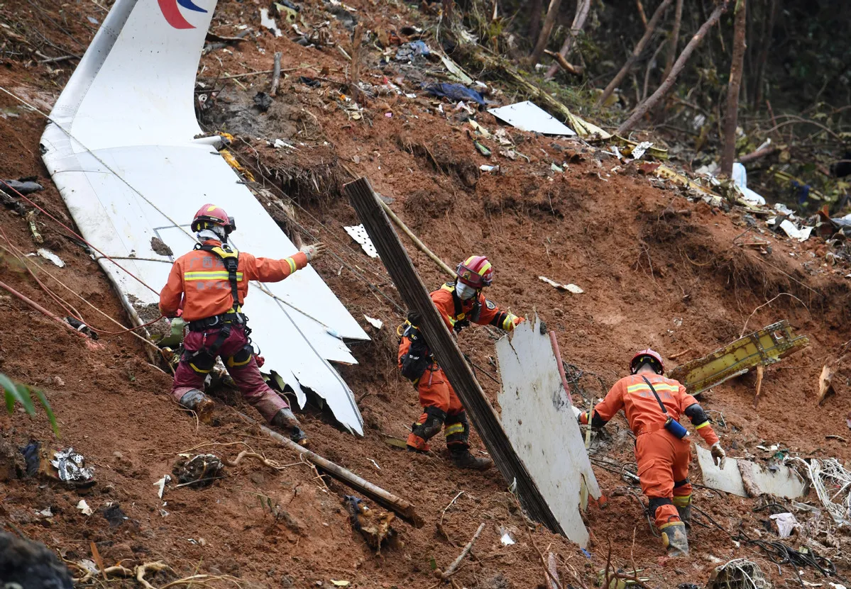 東方航空MU5735航班2022年離奇在山區墜毀。資料照片