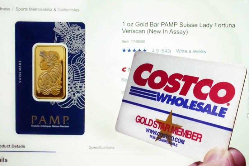 Costco自2023年開始販售金條後，就成為新手收藏家搶購黃金的熱門地點。（美聯社）