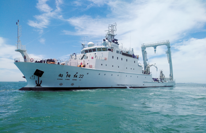 「向阳红22号」为中国首艘3000吨级大型浮标作业船。（图撷自网路）