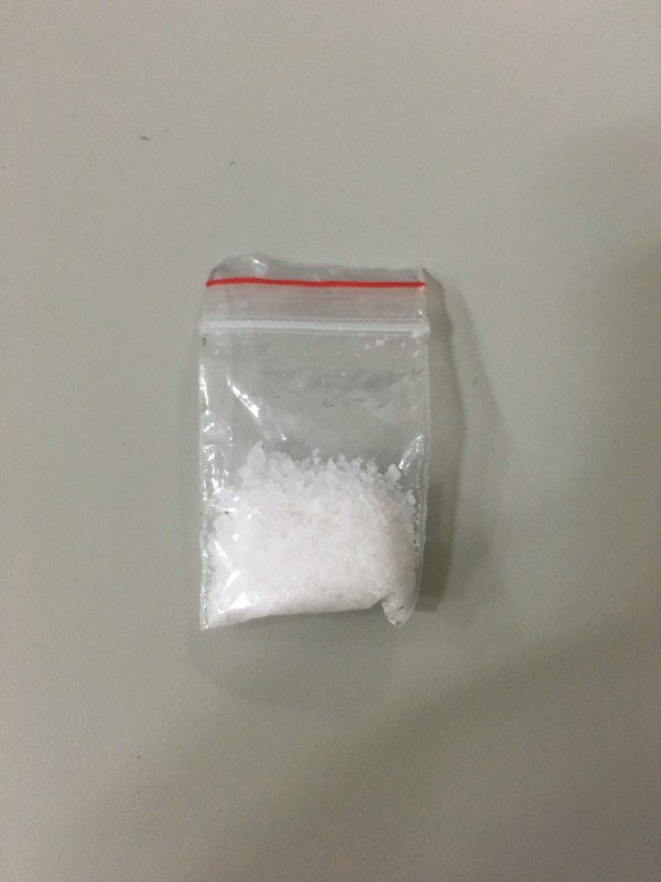 警方查获的K他命。（记者徐圣伦翻摄）

