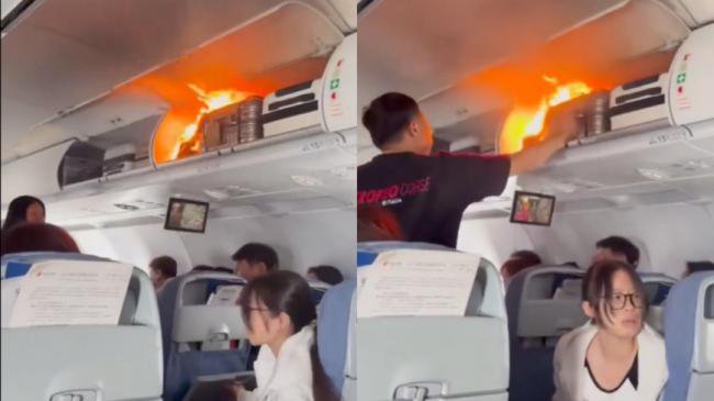 中国航班空中起火 乘客大喊“著火了!” 中国航班空中起火 乘客大喊“著火了!”