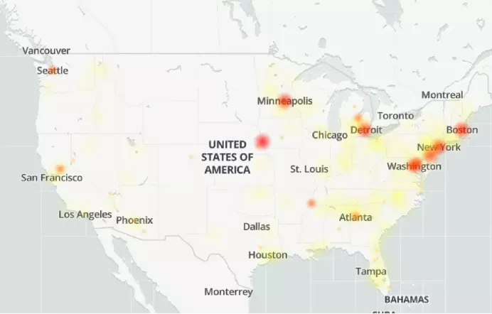 重大事故：美国移动通信和互联网服务中断