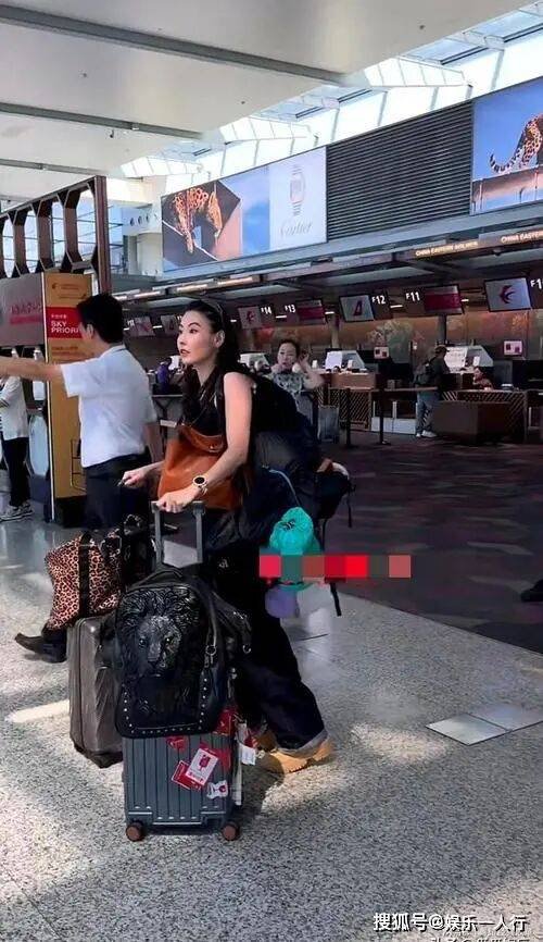 张柏芝机场扛包照刷屏，打了多少“巨婴”明星的脸？