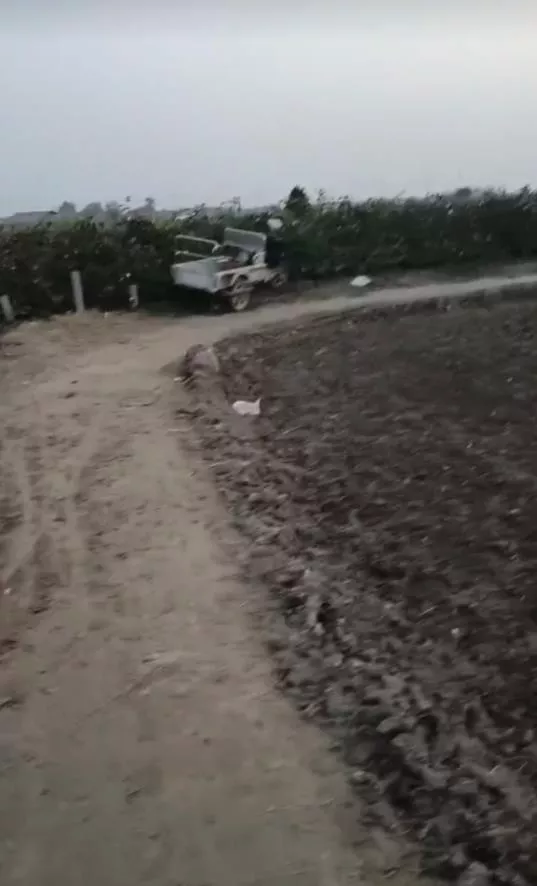 残疾村民称4米宽田间生产路被占只剩2米,收割机无法下地