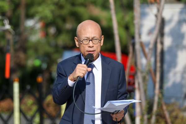 APEC前 韩国举行“欢迎川普·谴责中共”集会 APEC前 韩国举行“欢迎川普·谴责中共”集会