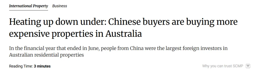 有大事发生?大批中国人,突然澳洲买房 有大事发生?大批中国人,突然澳洲买房