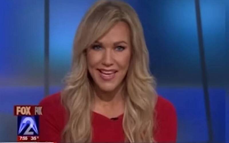 前福斯电视台（FOX）女主播莫克（Angelynn Mock）刺死母亲被逮。（取自FOX新闻画面）