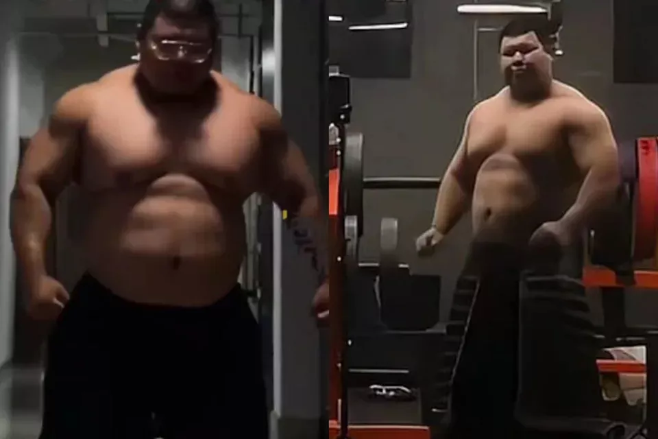 170公斤男练出8块腹肌 网惊“许褚穿越了”