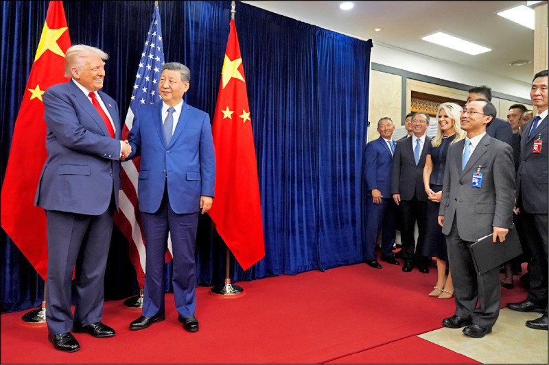 川习会后，特朗普返美接受专访时指出，习近平绝不会在他任内对台湾采取任何行动。 （美联社文件照）