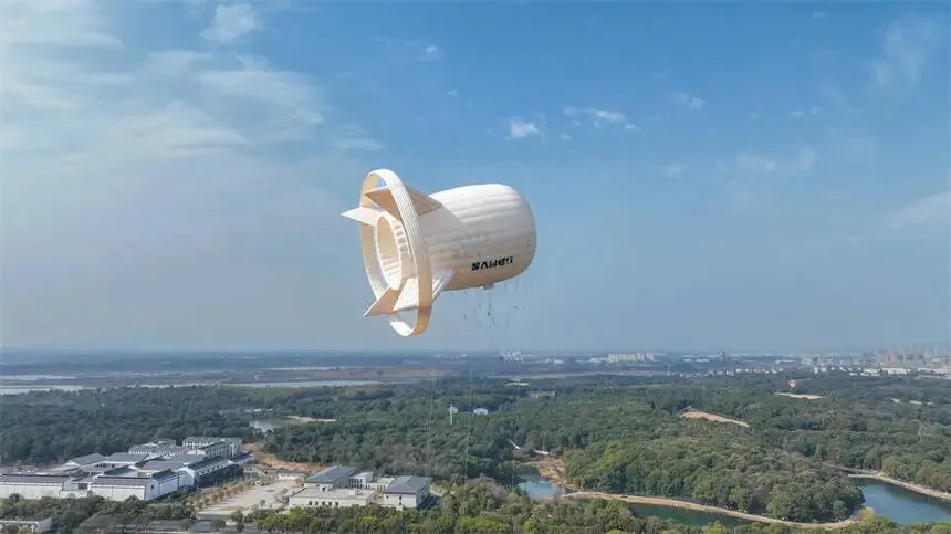S1000型浮空风力发电系统在共青城市试飞成功_潘成_通信_高度