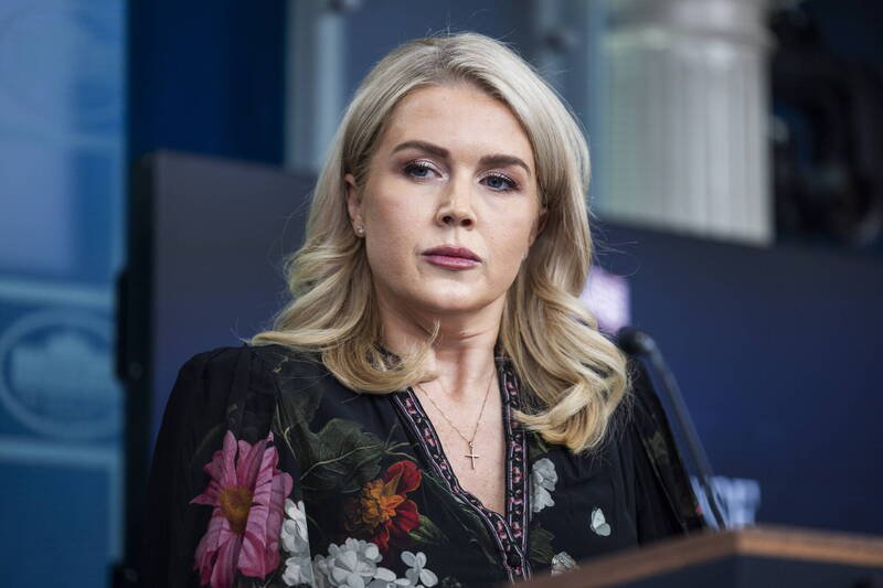 白宫新闻秘书李威特痛批BBC是「百分之百的假新闻」，收看BBC新闻只会「毁掉她的1天」。（欧新社档案照）