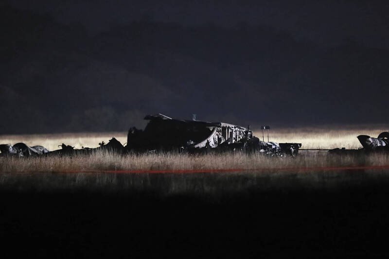 土耳其国防部长居莱宣布，C-130运输机上20名人员全数罹难。（美联社）