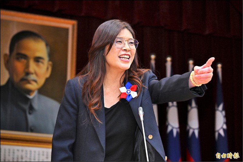 国民党主席郑丽文。 （资料照，记者陈逸宽摄）