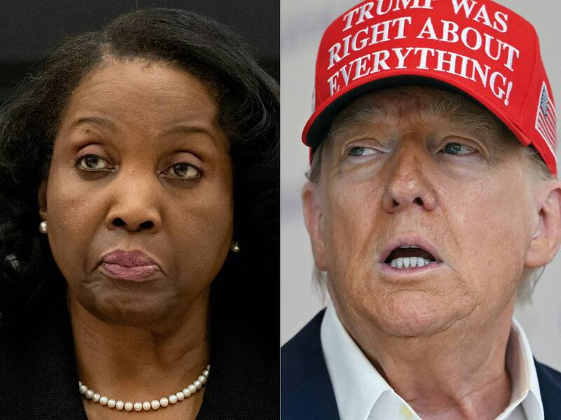 美国总统川普（右）试图开除联邦准备理事会理事库克（左），美国最高法院明年1月21日开庭言词辩论。（法新社档案照）