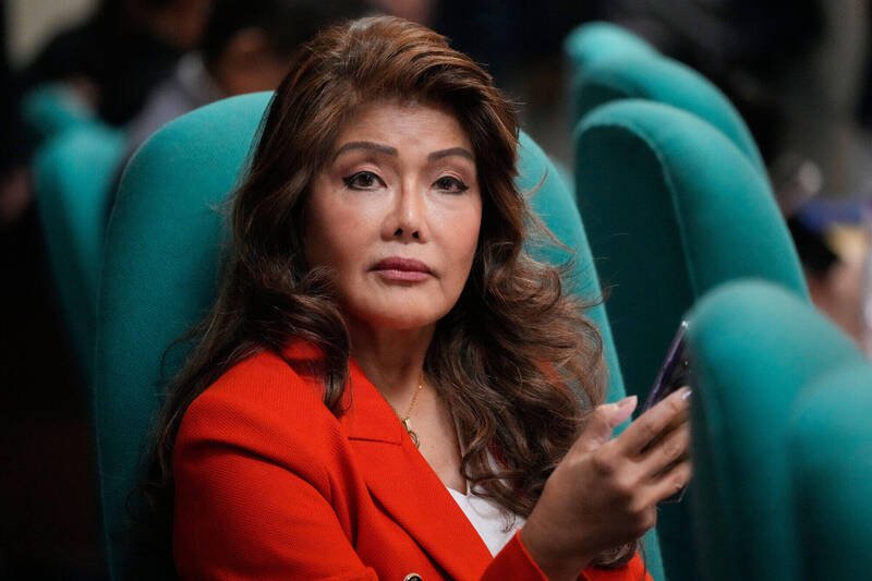 菲律宾总统小马可仕的亲姊姊、参议员艾米・马可仕（Imee Marcos）。（美联社资料照）