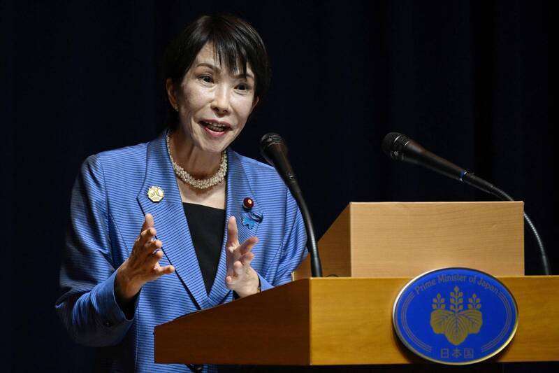 日本首相高市早苗。（法新社）