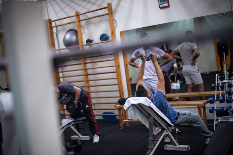 健身房示意图，人物与新闻事件无关。（法新社）