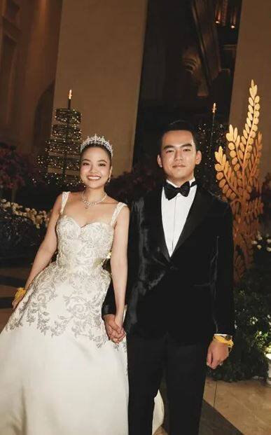 柬埔寨蓬索莉雅公主和富二代谢夫川英在金边举行一连数日的世纪婚礼。（撷取自Instagram帐号soriya_noro）