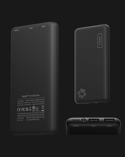 中国制造的INIU行动电源，引发了11起火灾，美国宣布召回21万台。（图撷自CPSC官网）