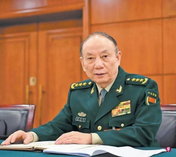 中共中央军委副主席张升民。（撷取自X平台）